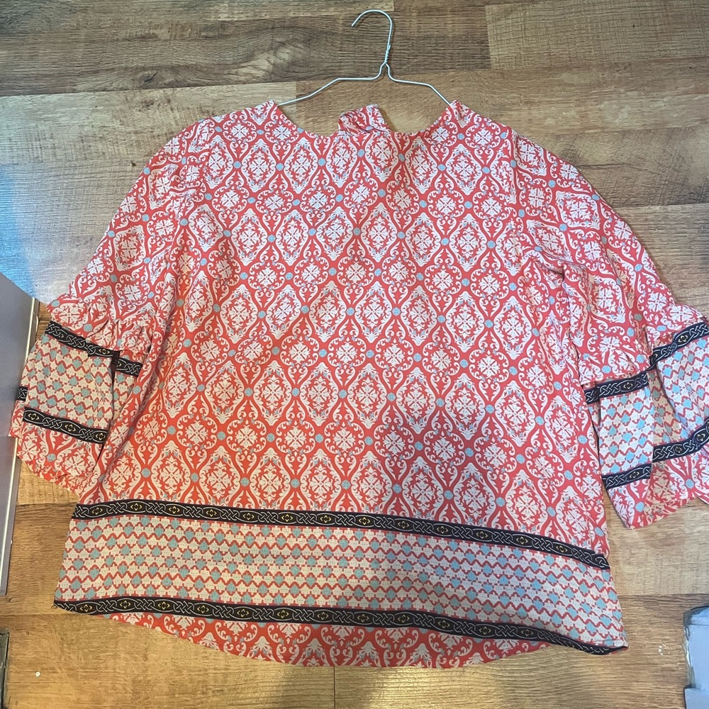 Gibson printed blouse women’s size small